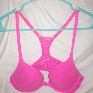 Victoria Secret Pink Racerback PushUp Bra 34A